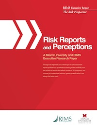 Risk Reports and Perceptions 